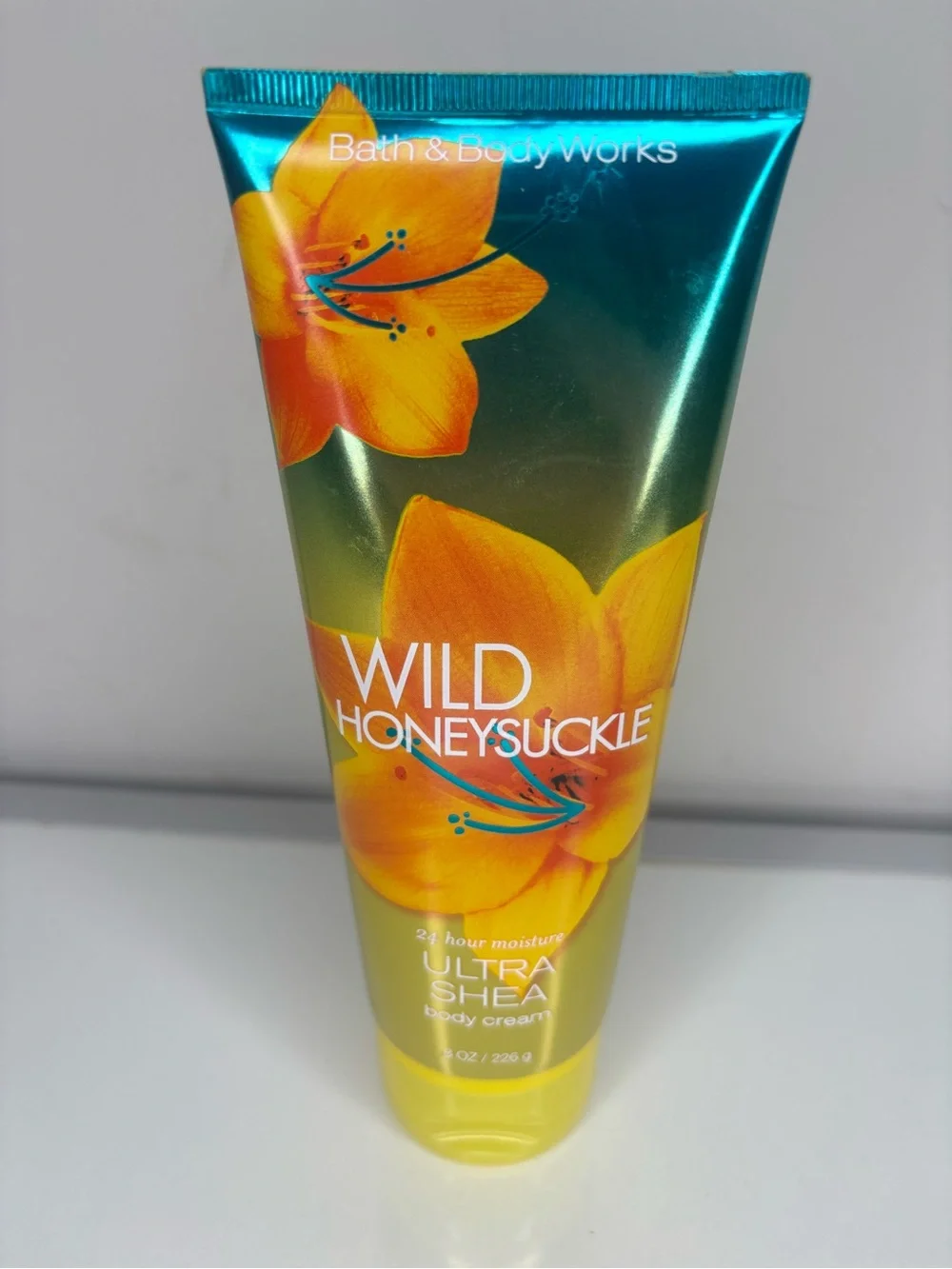 Bath & Body Works Wild Honeysuckle Body Cream - Yellow & Teal